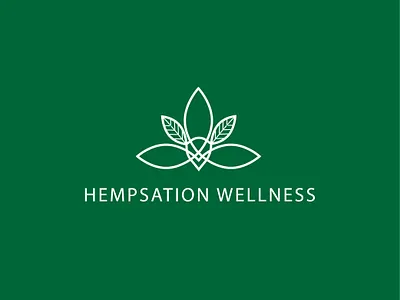 HEMPSATION WELLNESS LOGO branding buisness graphic design logo motion graphics product