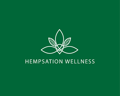 HEMPSATION WELLNESS LOGO branding buisness graphic design logo motion graphics product