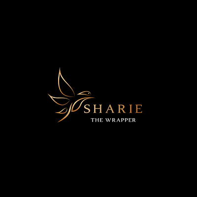 SHARIE THE WRAPPER LOGO branding business companylogo graphic design logo logoapp logoweb productlogo