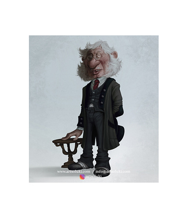Old man characterdesign childrensillustrator illustration illustrator oldman