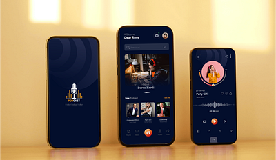 Podcast application design app application arefe bibak arefebibak book design podcast sound ui uiux ux volton volton academy volton studio webdesign