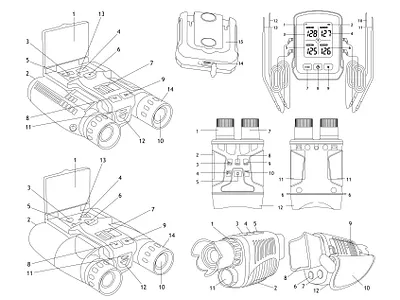 Some technical drawings illustration technical drawing