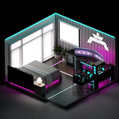 Isometric room design