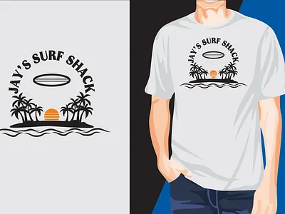 Awesome Eye-Catchy Jay's Surf Shack T-shirt Design t shirt logo