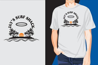Awesome Eye-Catchy Jay's Surf Shack T-shirt Design t shirt logo
