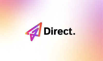 Direct Logo branding design figma illustration logo trending uiux