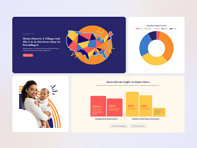 Maternal Mental Health Data design figma health maternal health medical mental health mother redesign resource resources ui ux web design