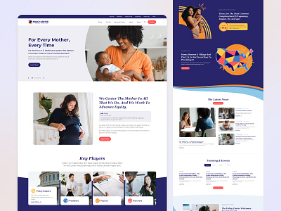 Maternal Mental Health - Landing Page Redesign design figma health landing page maternal health medical mental health post partum pregnancy redesign resource ui ux web design