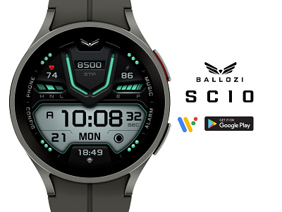 BALLOZI SCIO Watch Face for Wear OS galaxywatch4 playstore playstoreapp watchface watchfaces watchfacestyle wearable wearables wearos