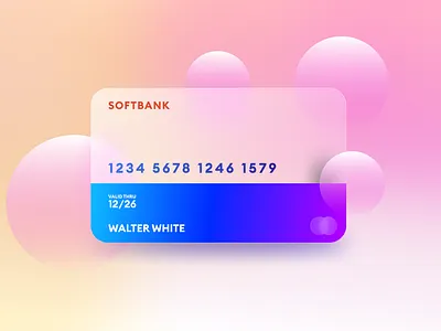 Glass Card app design figma graphic design illustration ui vector