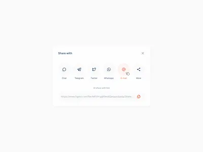 Share Modal modal share share modal web design