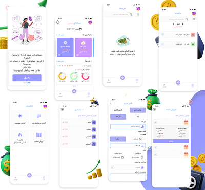 Personal accounting app accounting app branding figma mobile money ui ux