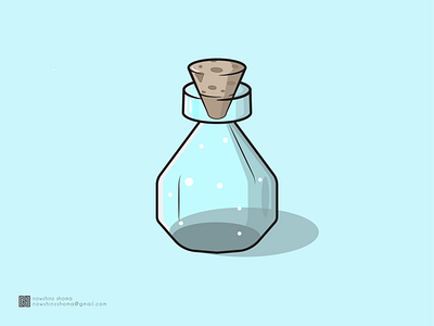 MAGIC BOTTLE bottle flat flat illustration graphic design illustration magic bottle