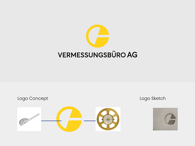 Brand Identity Design for Vermessungsbüro Annta Gulbee brand identity branding branding assets corporate logo custom logo design flat logo graphic design icon logo minimalist logo modern logo vector yellow