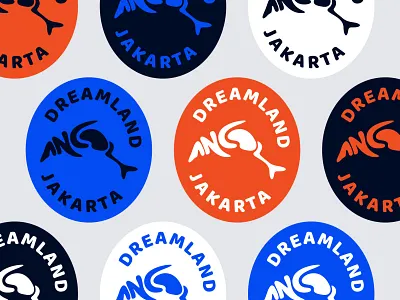 Ancol Badge 2d ancol animal badge branding design dolphin flat illustration jakarta lettermark logo logotype ocean sea seaworld shark vector whale wordmark