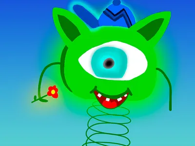 Monster animation art illustration photoshop