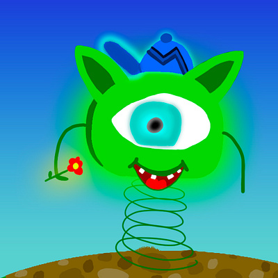 Monster animation art illustration photoshop