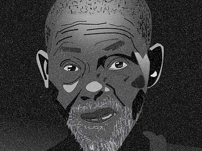 The Old Man digital art illustration ui