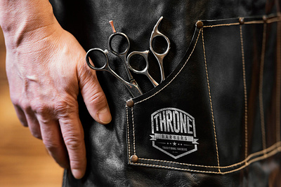 Retro logo for barbers branding design graphic design illustration logo typography ui ux vector брендинг