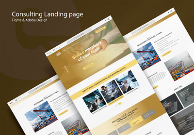 Consulting landing page consulting consulting landingpage landingpage ui ui kit uitrends uiuxdesign