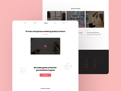 Agency Landing Page UI agency app branding design figma graphic design illustration landing page ui website