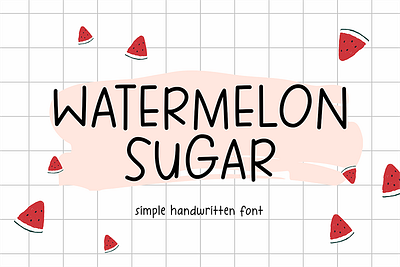 Watermelon Sugar Fonts cricut fonts cute fonts diary fonts feminine fonts goodnotes fonts handwritten fonts lovely fonts minimalist fonts neat fonts simple fonts skinny fonts study fonts