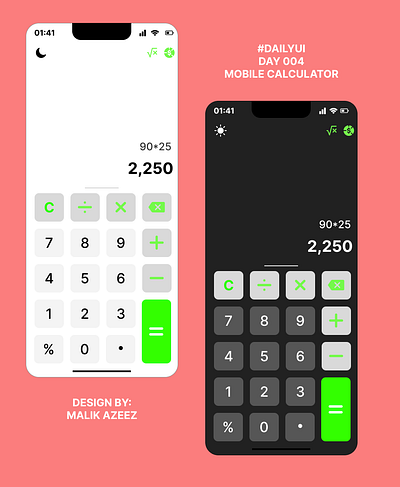 Mobile App Calculator #dailyui CASE STUDY app design design ui uiux uiux design ux