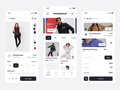 Fashion E-commerce - Mobile App cloth cothing app e commerce e commerce app e commerce design ecommerce fashion fashion app fashion ecommerce high fashion market marketplace online store porche design race shop shopify shopping store