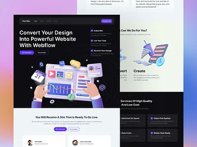 [WIP] Webflow Expert Agency - Landing Page agency design landing page web design webflow webflow designer webflow developer
