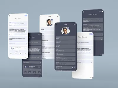 Add details field for social media app app chat details minimal mobile social ui