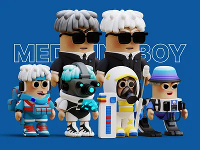 Medicine Boy Family Ver 2.0 3d blender branding charater mascot