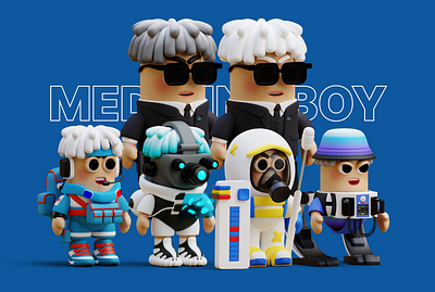 Medicine Boy Family Ver 2.0 3d blender branding charater mascot