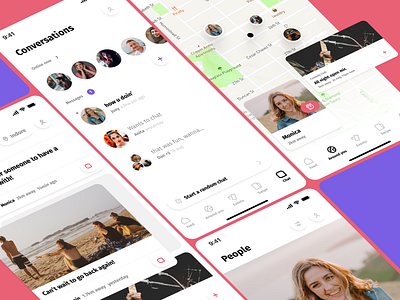 Around — find, meet, hangout around you design ios iphone mobile app typography ui ui design visual design