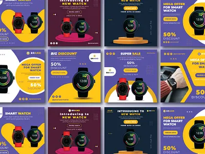 Smart Watch Sale Offer Post Social Media Banner download