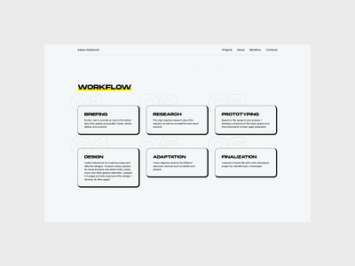 Personal website portfolio concept design landing portfolio ui user experience user interface ux website website portfolio
