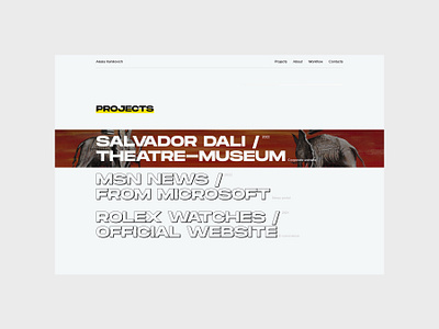 Personal website portfolio concept design landing portfolio ui user experience user interface ux website website portfolio