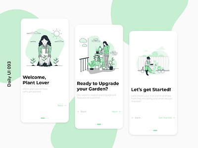 Daily UI 093 | Splash Screen daily ui 093 garden green guide nature plants splash screen