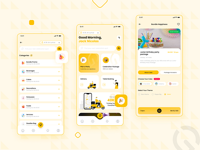 Celebration Package App adobe photoshop adobe xd app design design figma ui ui design ux
