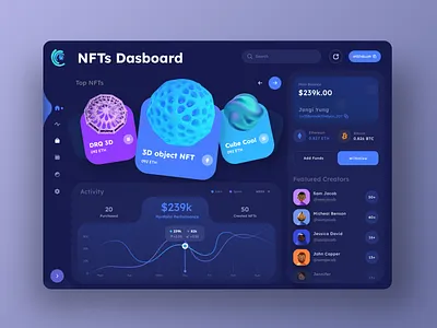 NFT Dashboard Design | NFT Designs dashboard dashboarddesigns nftdashboarddesign ui design user experience user interface design webappdashboard webappdesigns