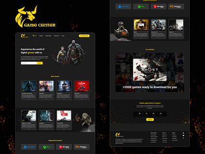 Game center concept website