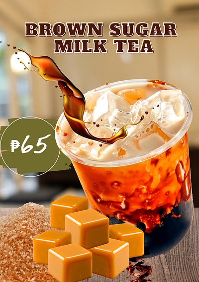 Milk tea Sample app design graphic design illustration
