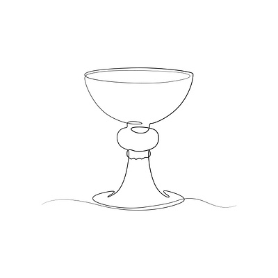 Goblet vector one line drawing illustration illustration line art line art illustration line drawing minimalist minimalist art vector art