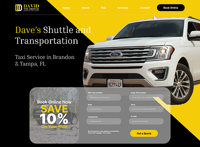 Premium Cab Website design graphic design typography ui ux