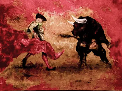 Oil painting: “toreador”