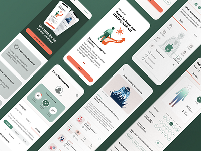 Hormonia UI case study health app hormonia mobile health app mobile ui ui ui des ui design ux