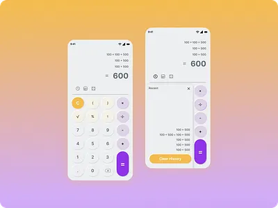 Calculator UI #Dailyui calculator dailyui ui uiux visualdesign