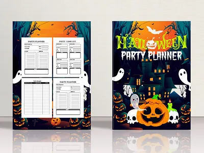 Halloween Party Planner halloween party planner logo design.