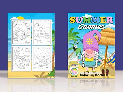 Summer Gromes Coloring book branding coloringbook graphic design logo logo design. summer gromes coloring book