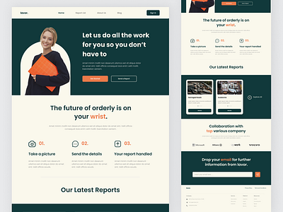 lavor. - Public Complaint Website design flat minimal ui uiux web web design website