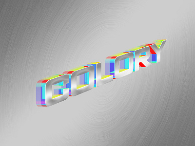COLORY | Text Effect - Photoshop Template 3d 3d text block colors colory design download file logo mockup photoshop psd template
